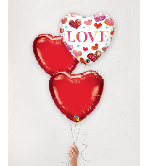 Hēlija baloni "Love-Sirsniņas"